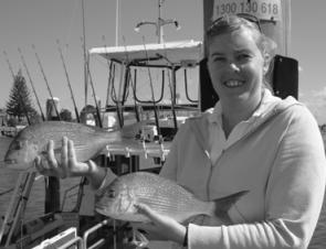 Jacquie Scarr had a great day aboard Ocean Star Charters and took home a nice feed of snapper.
